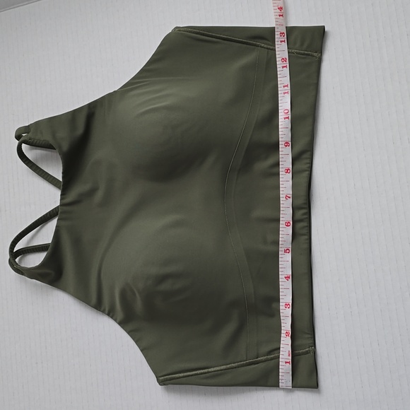 Lululemon Like a Cloud High-Neck Longline Bra Olive - Picture 4 of 6